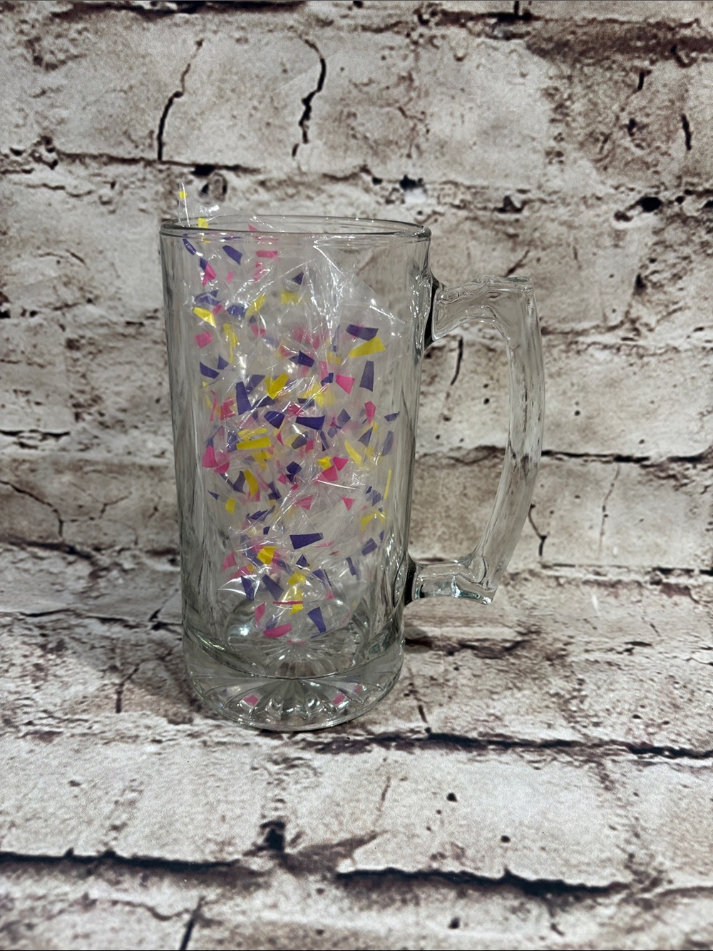 Clear Glass Beer Mug